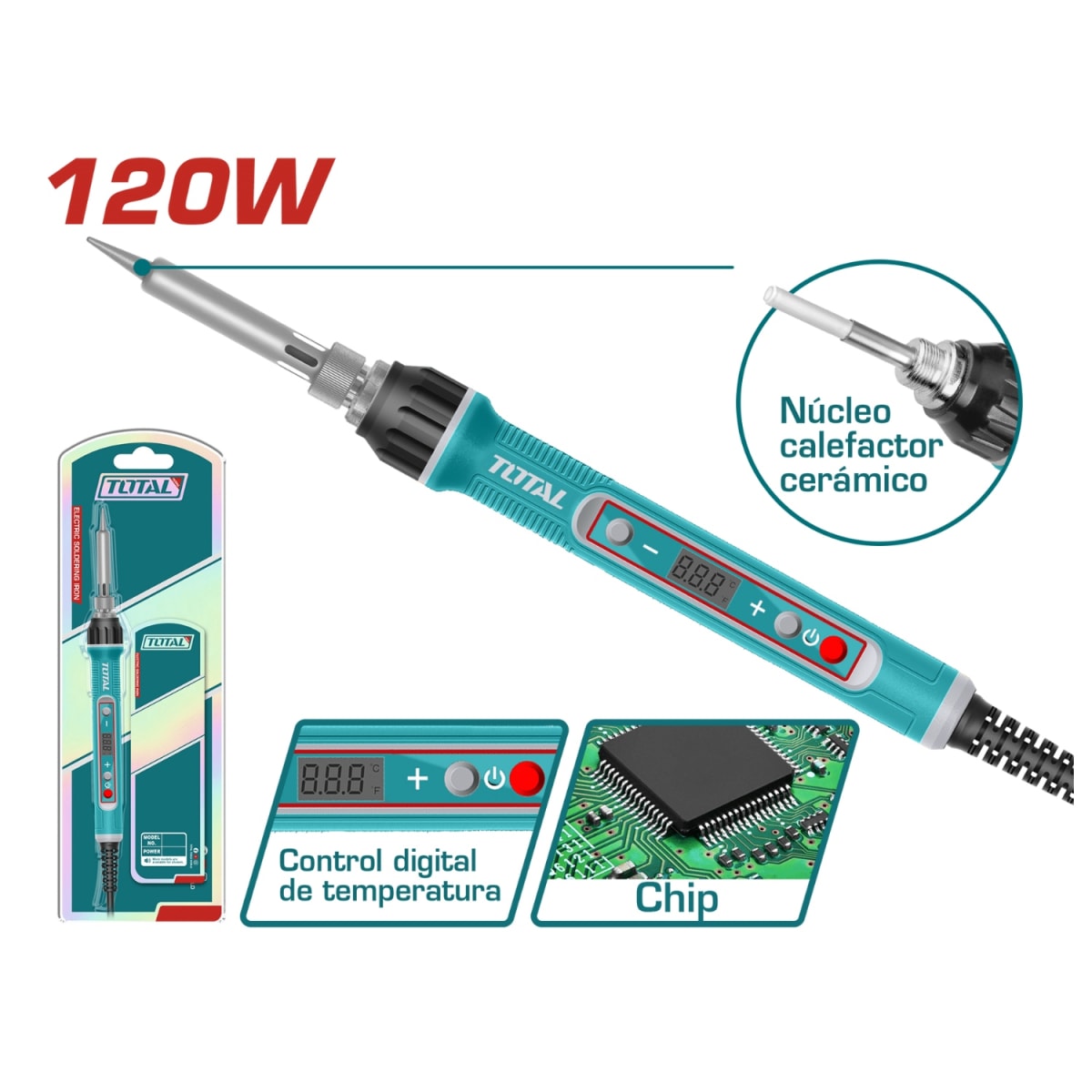Cautin Electrico 120w Total2