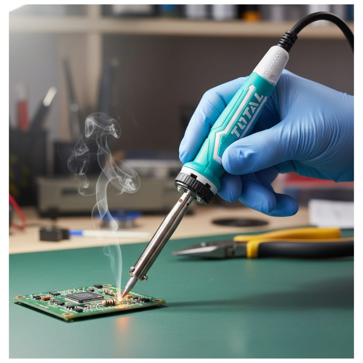 Cautin eléctrico 100w industrial Total5