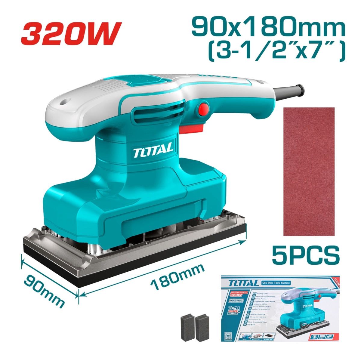 Lijadora de Palma 320w 14000rpm Total2