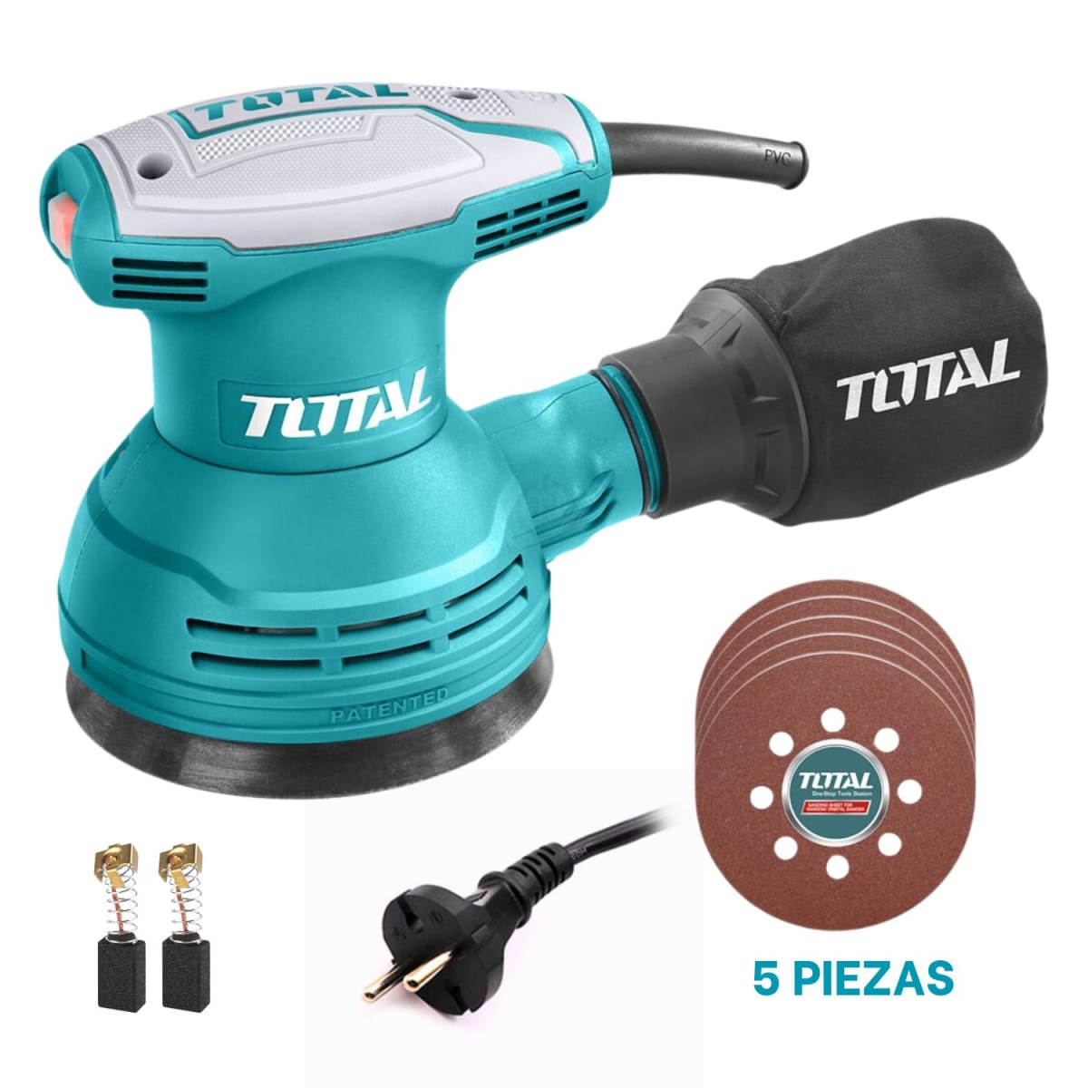 Taladro 12v + Lijadora Roto Orbital 320w + 89 Herramientas total7