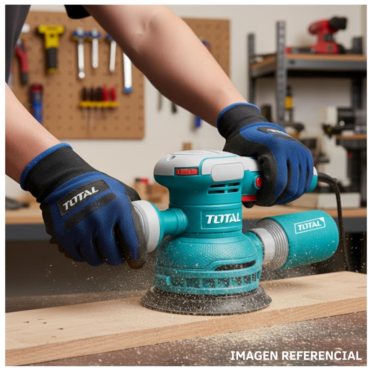 Lijadora Orbital 6'' 450w Total5