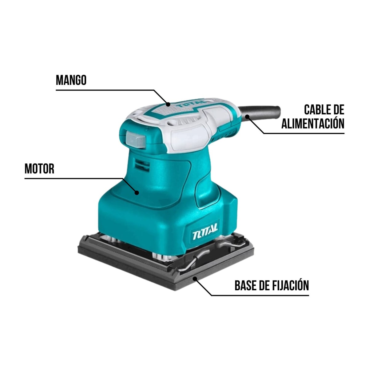 Lijadora Orbital 240w industrial Total3