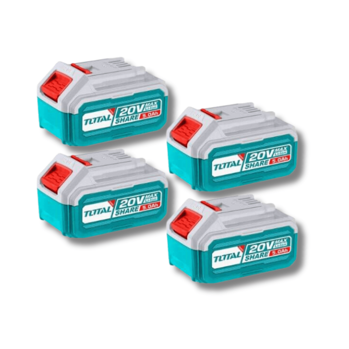 Combo 4 baterías 5ah + cargador industrial Total3