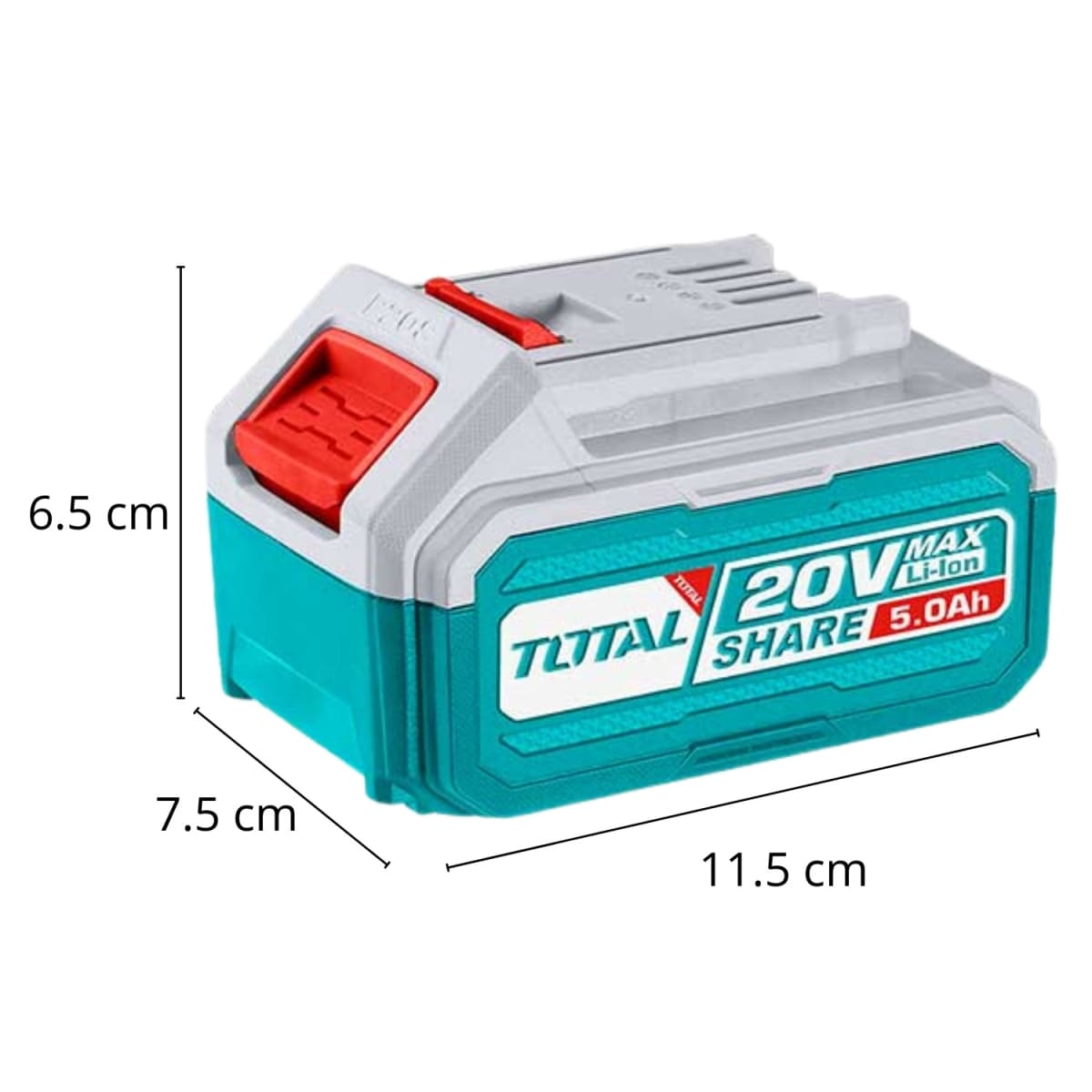 Combo 4 baterías 5ah + cargador industrial Total6