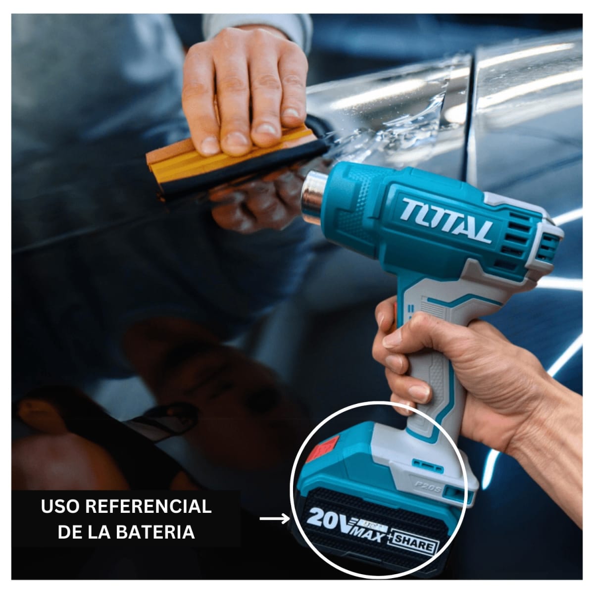 Combo 4 baterías 5ah + cargador industrial Total8