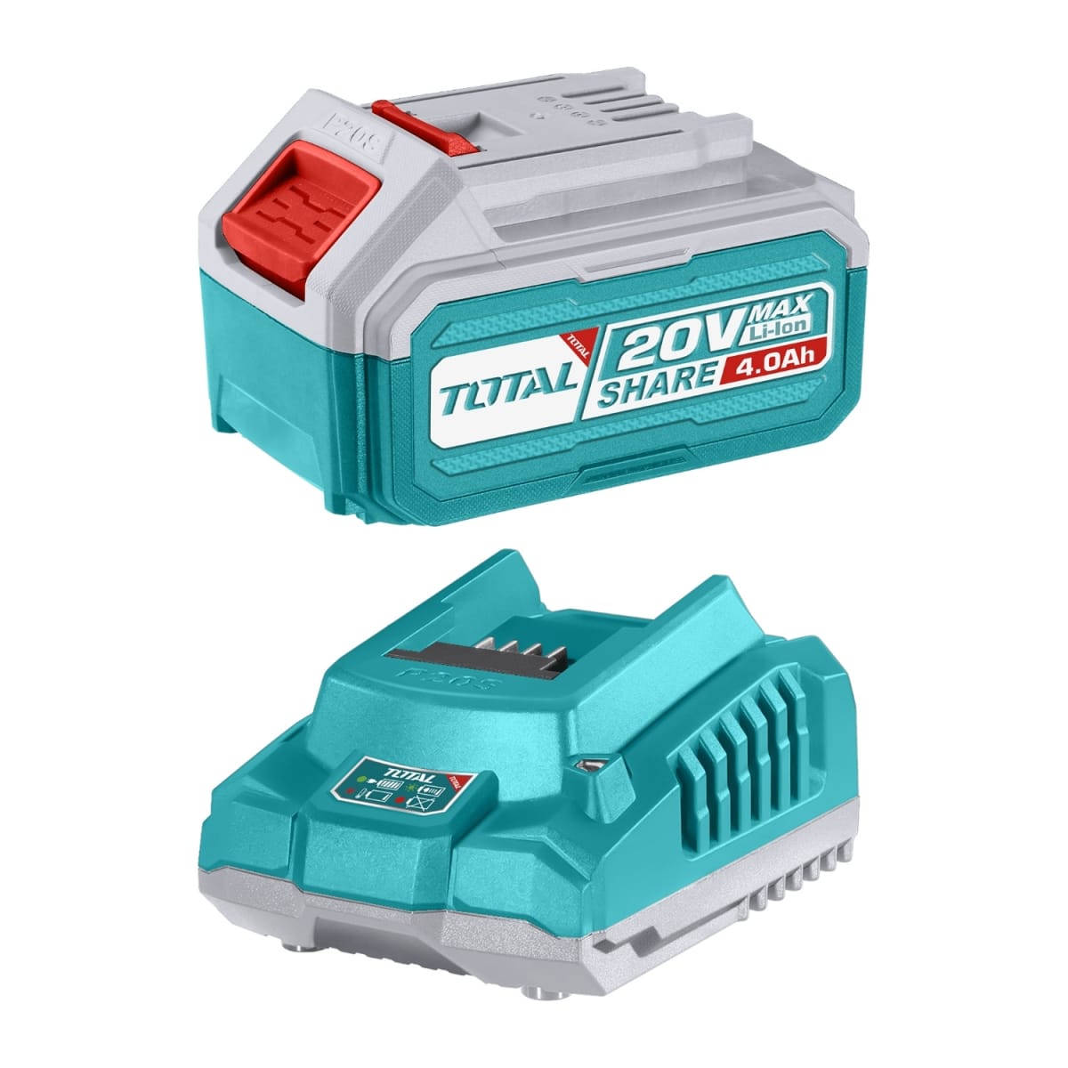 Bateria 4 ah + cargador industrial Total1