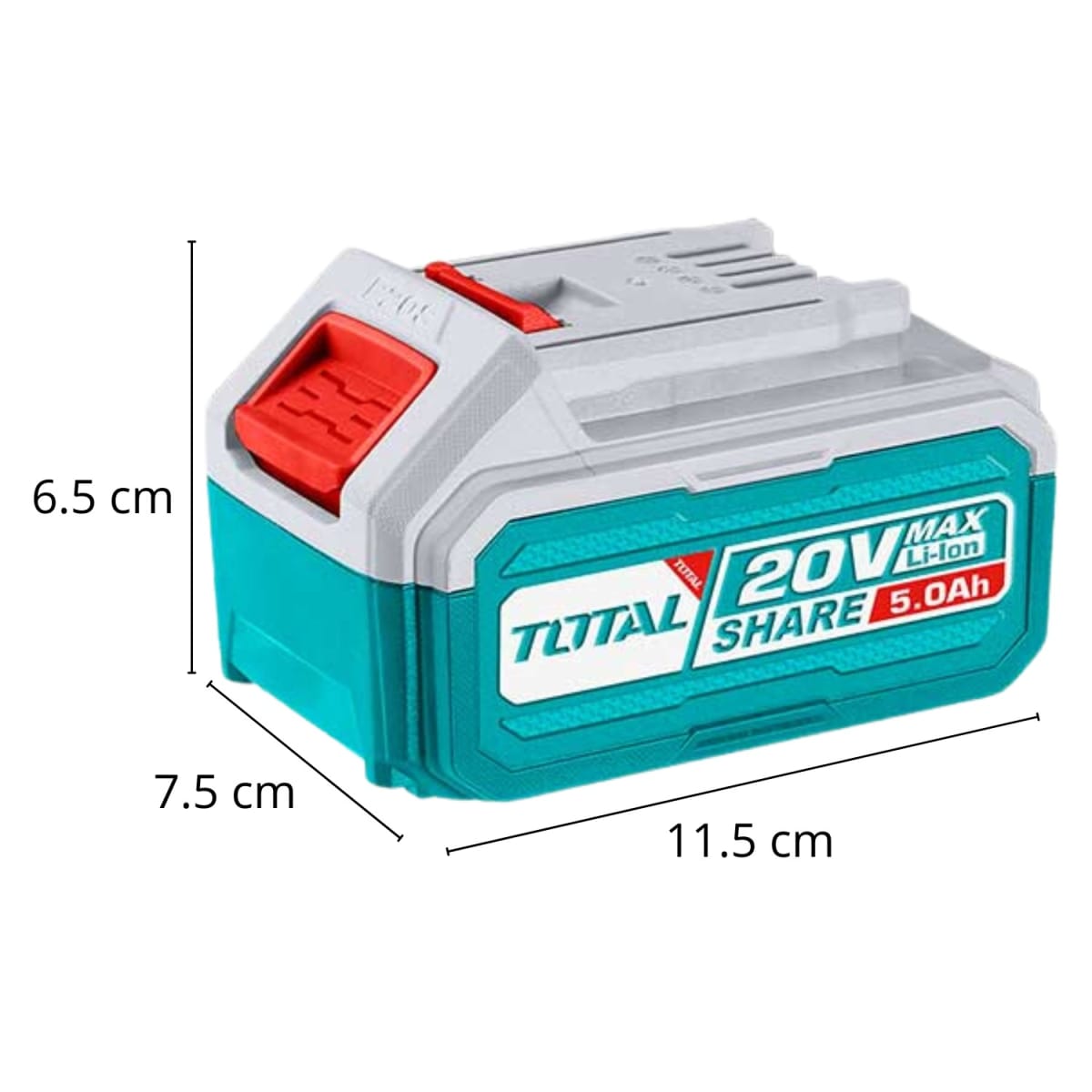 Combo 2 baterías 5ah + cargador industrial Total4