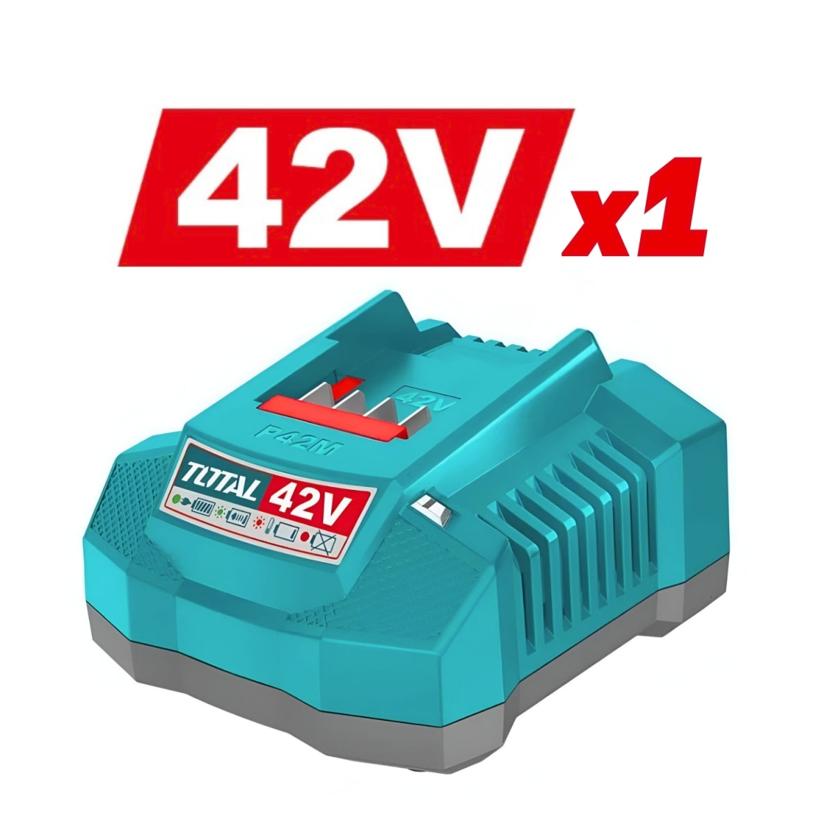 Combo de 2 Batería 2.0 Amp + Cargador Rápido 42v Total5