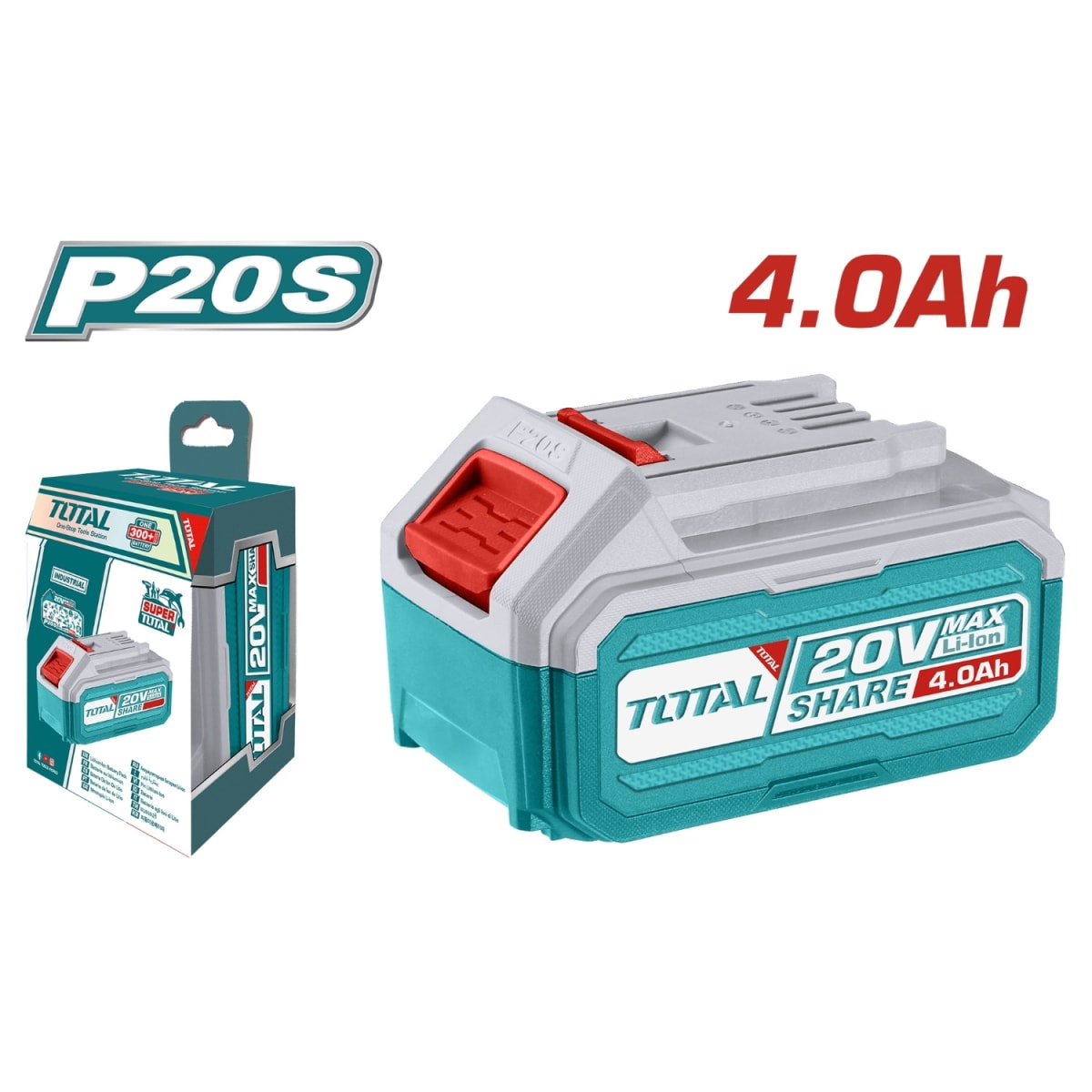 Batería de litio 4 ah industrial Total2