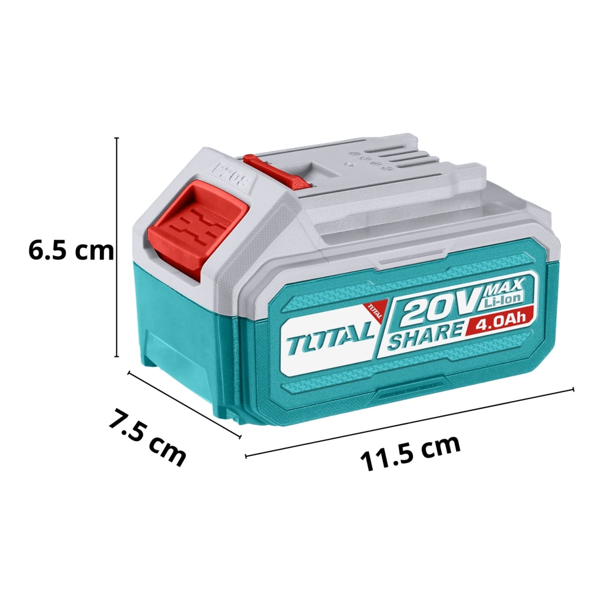 Batería de litio 4 ah industrial Total3