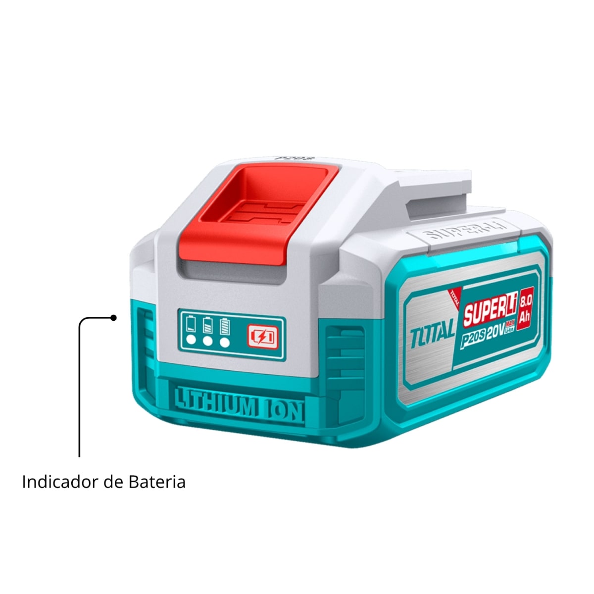 Batería de Litio 8 ah 20v Industrial Total5