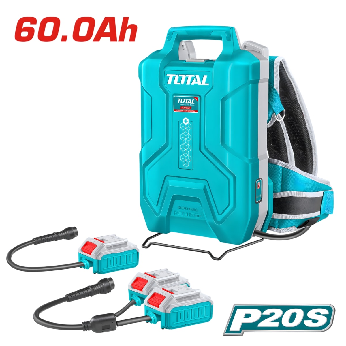 Mochila De Baterías Ion Litio 20v/40v - 60amp Total2