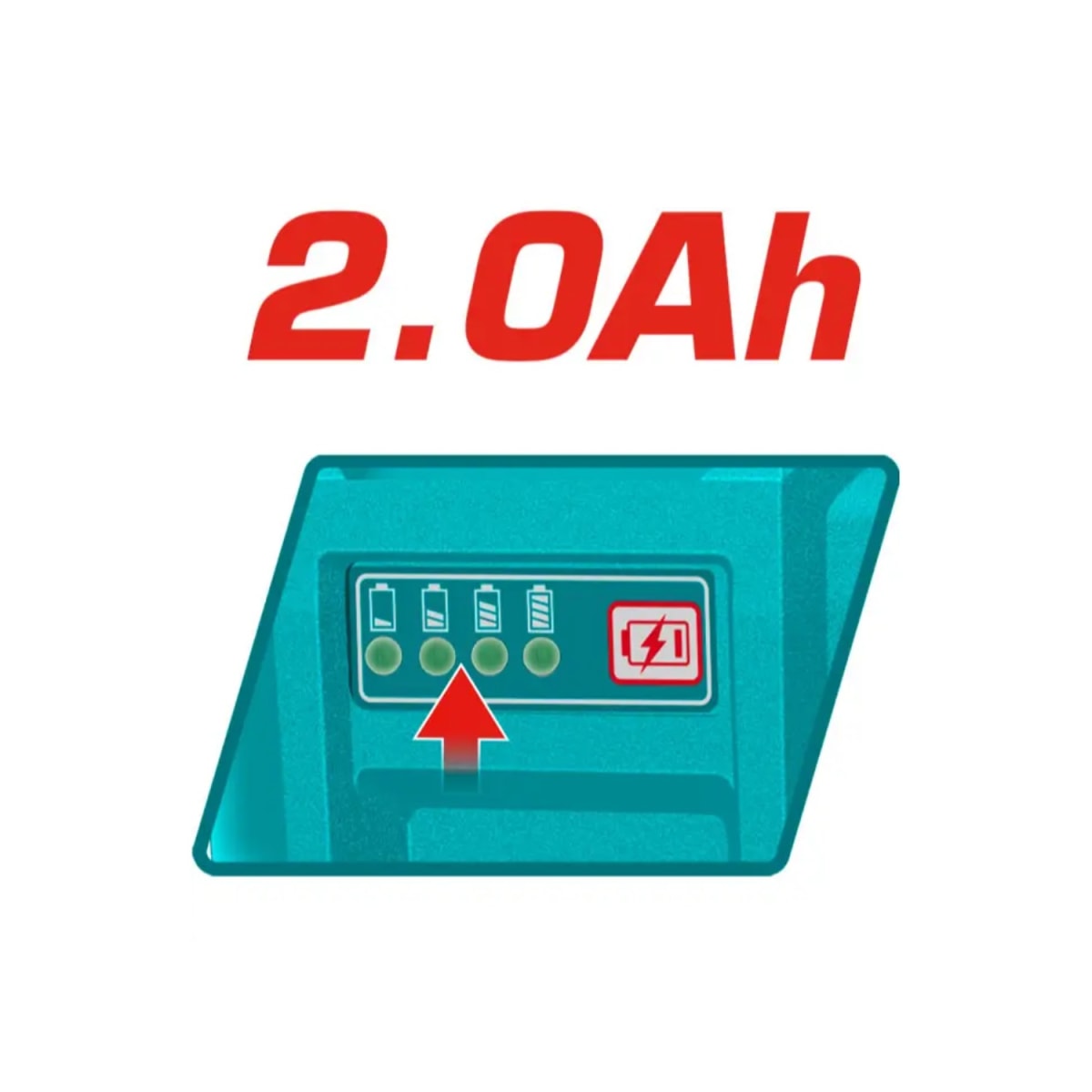 Combo de 2 Batería 2.0 Amp + Cargador Rápido 42v Total4