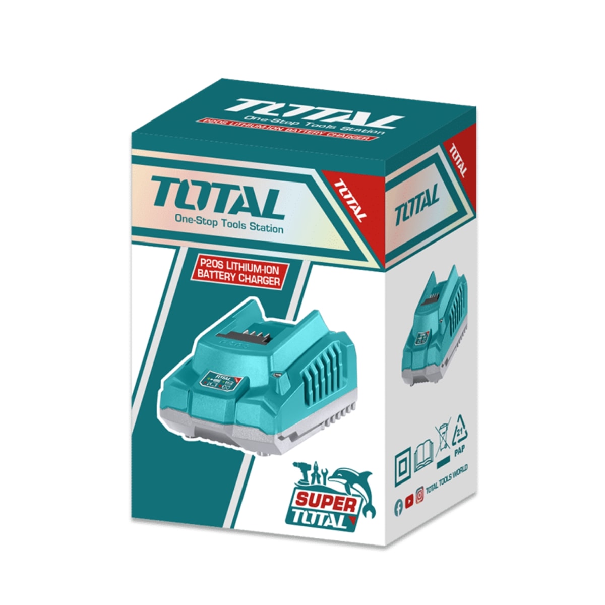 Cargador 20v 2 amp Cable 12v-24v Cigarrera Total2