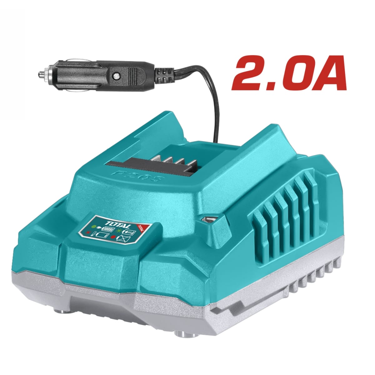 Cargador 20v 2 amp Cable 12v-24v Cigarrera Total4