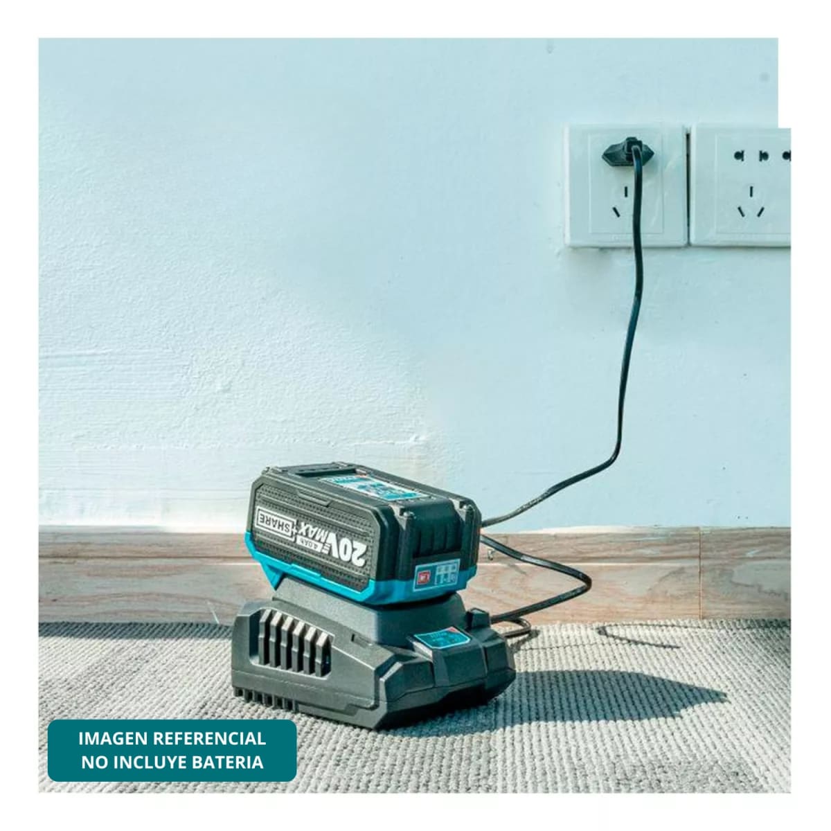 Cargador rapido para bateria 20v 4ah industrial Total3