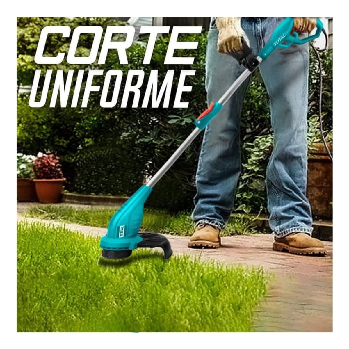 Cortadora de pasto electrica extensible 350W6