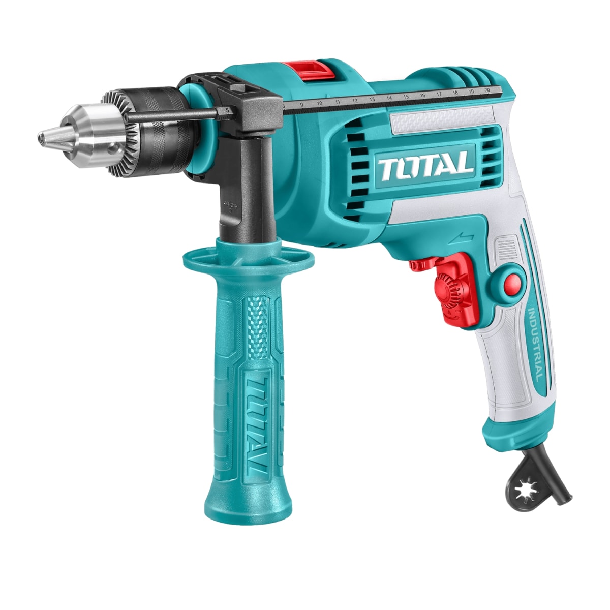 Taladro Percutor 710w vel. variable Chuck Metal Total1