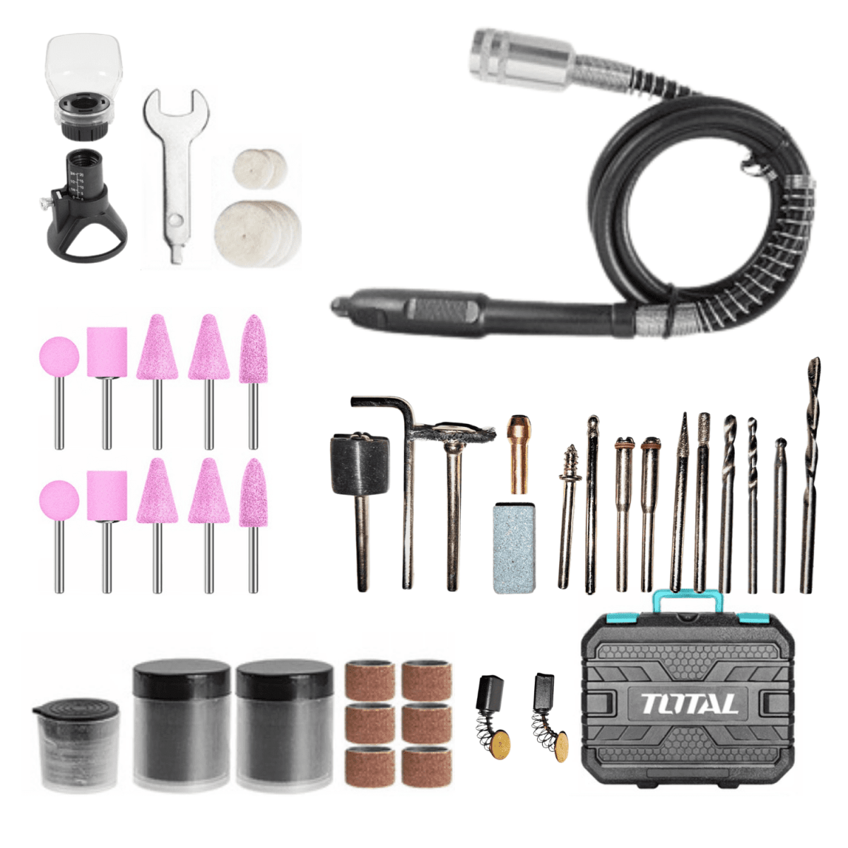 Mini grinder rectificador 200w + 149 accesorios Total5