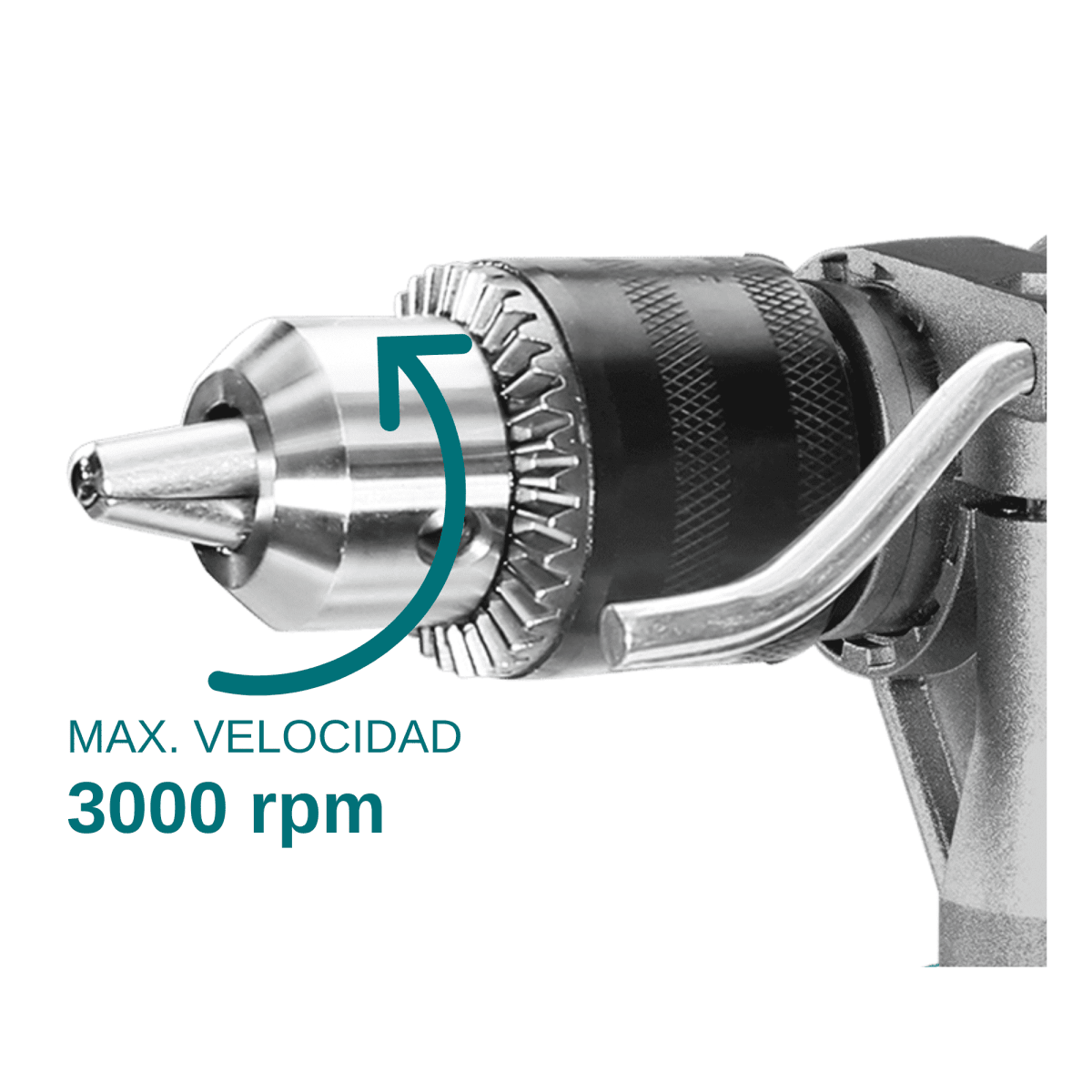 Taladro percutor 1100w industrial Total3