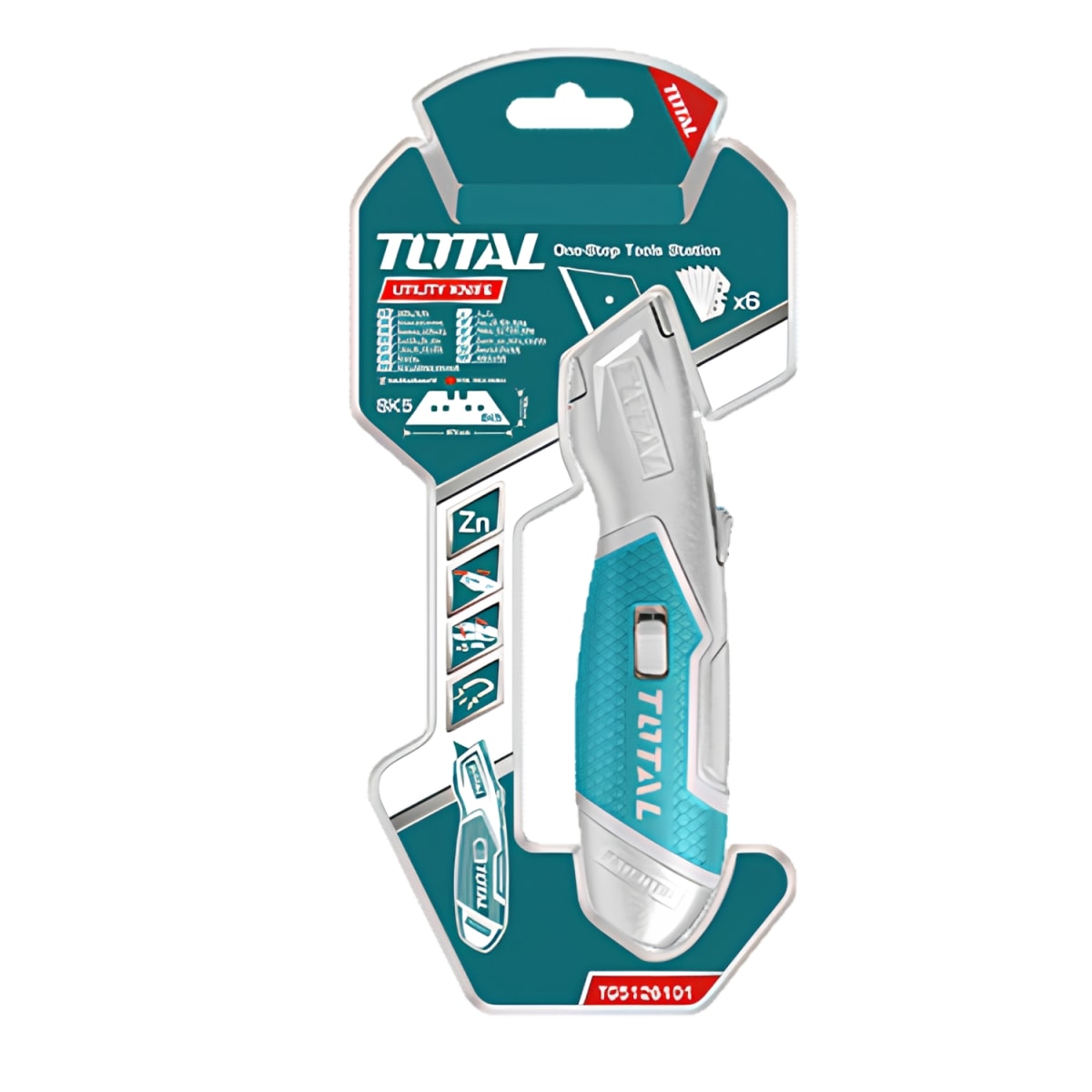 Cutter navaja retractil 19x61mm pesado Total4
