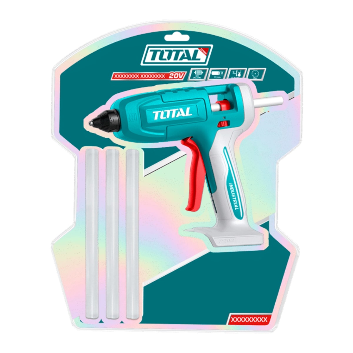 Pistola de silicona 20v no incluye batería ni cargador Total7