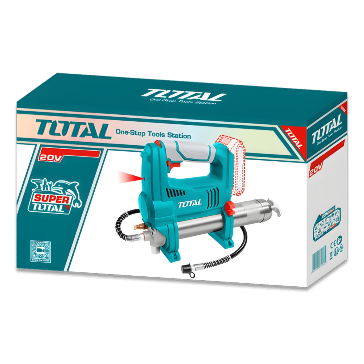 Engrasadora Inalámbrica 10000psi 20v + 1 Batería 4amp y Cargador 20v Total5