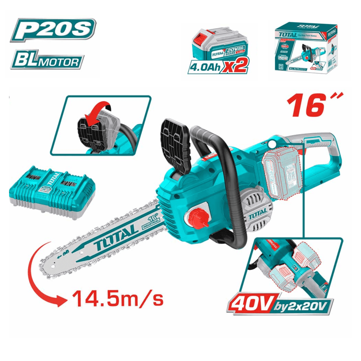 Motosierra inalámbrica 16