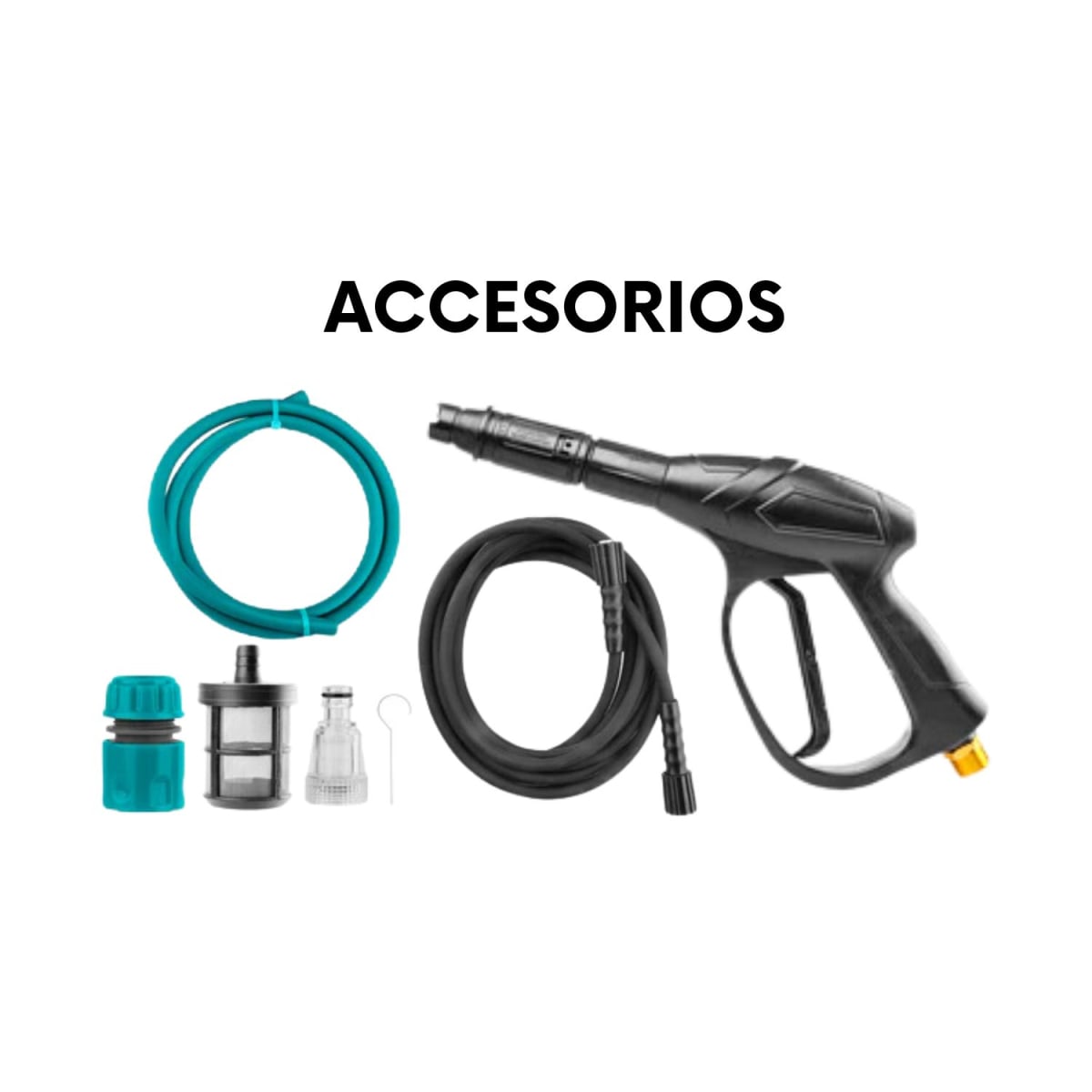 Hidrolavadora portátil con succión 1500w Total4