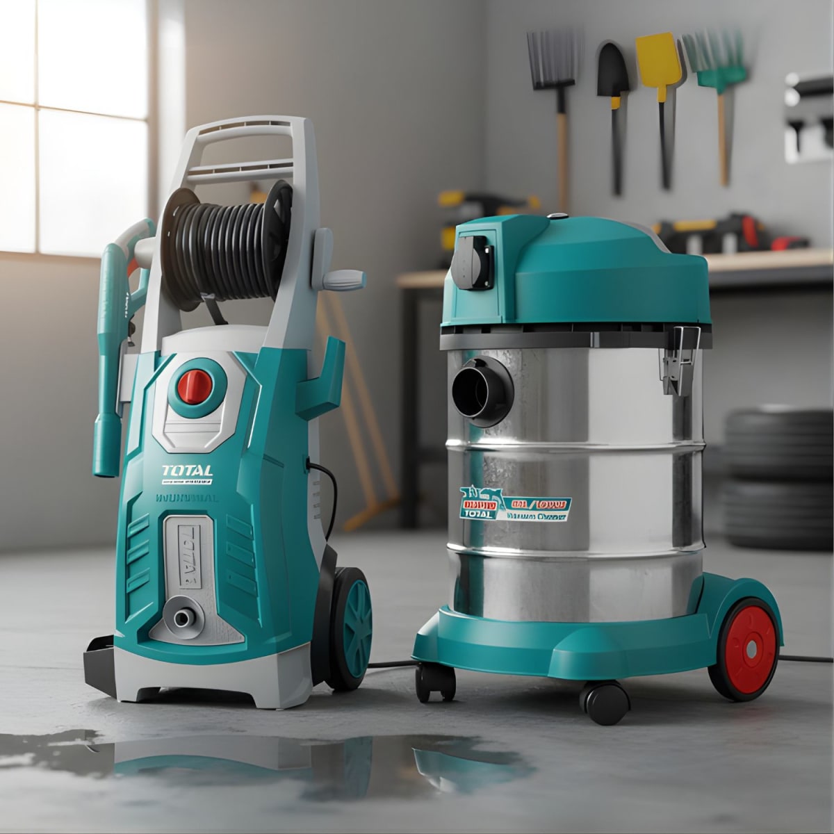 Hidrolavadora 2500w + Aspiradora 30 litros Total2
