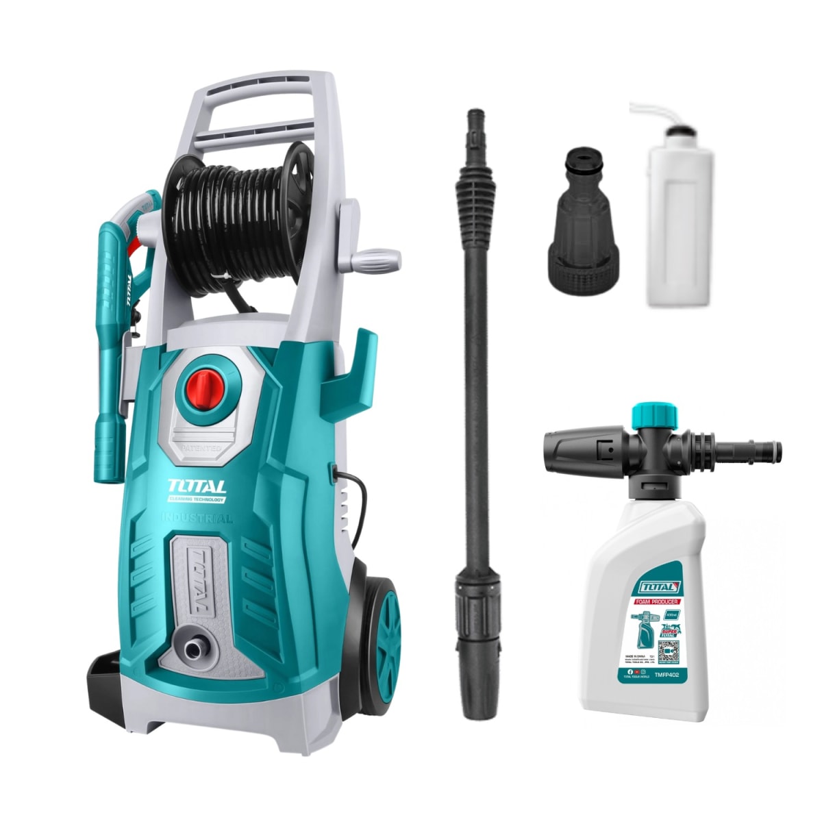Hidrolavadora 2800w 2600psi + shampunera Total1