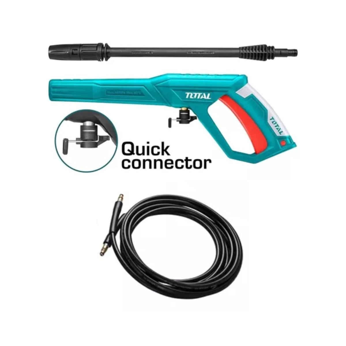 Hidrolavadora 1400w + shampunera Total2