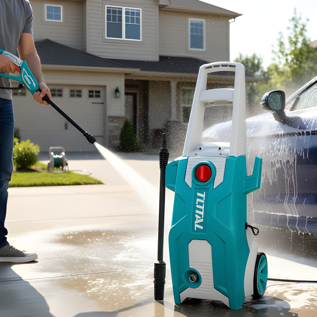 Hidrolavadora 2000w + Aspiradora 30 litros industrial Total4