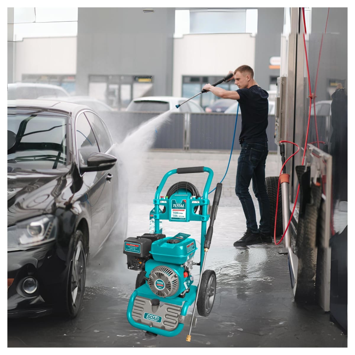 Hidrolavadora a gasolina 6Hp 3100 Psi Total4