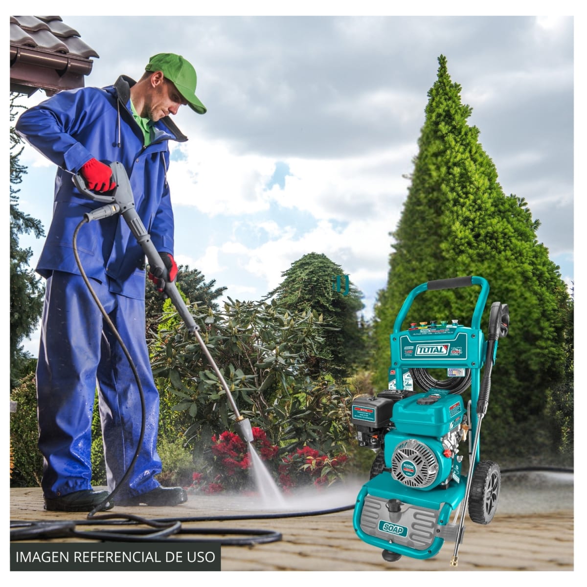 Hidrolavadora a gasolina 3450 Psi 7 HP Total3