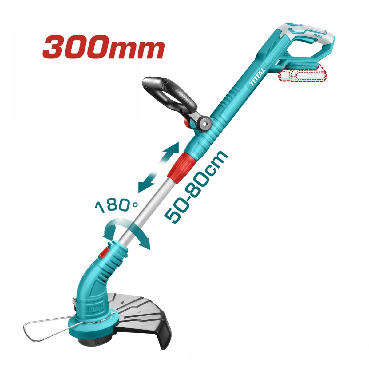 Cortador de Cesped 82000 RPM + Guantes y Lentes + Bateria y Cargador 20v Total2