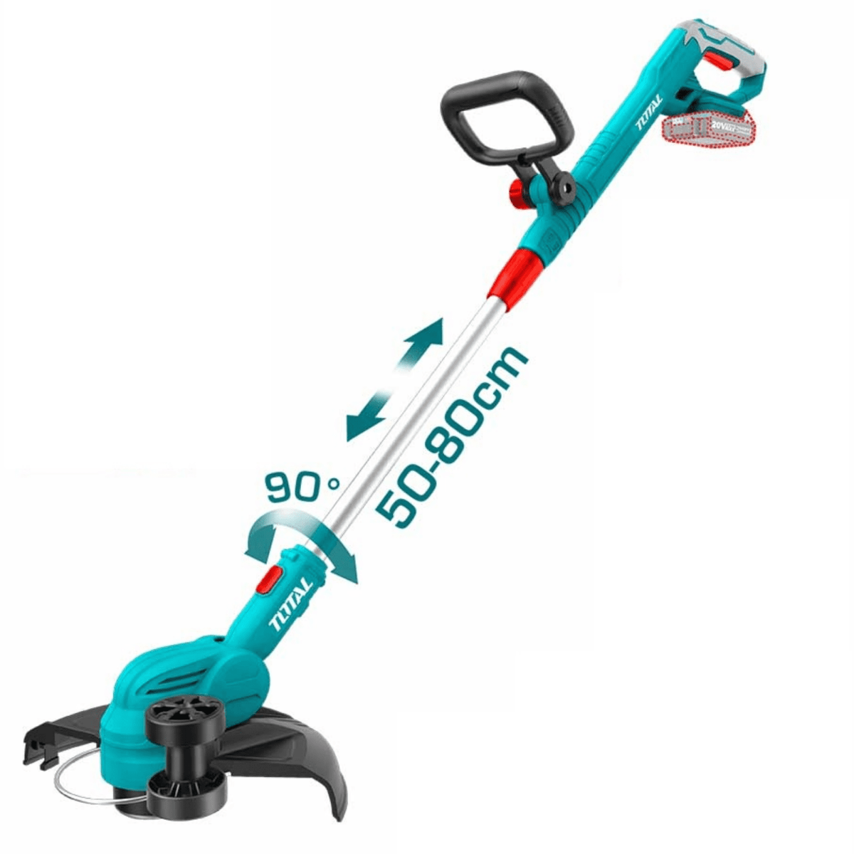 Cortador de gras 20v incluye cargador y bateria Total3