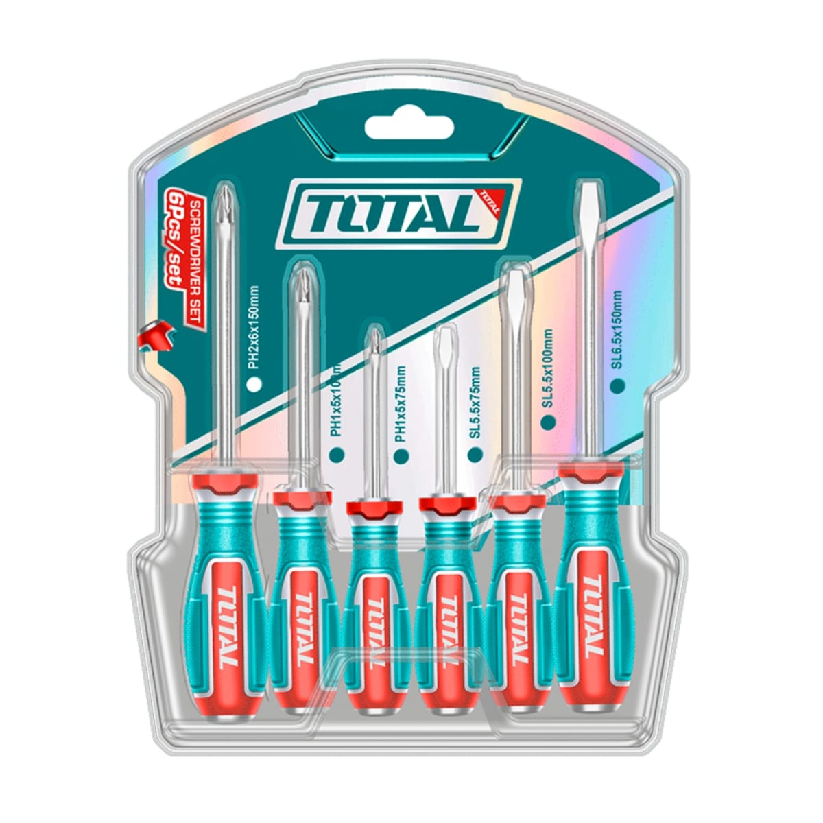 Set Destornillador de Golpe 8pcs Total4
