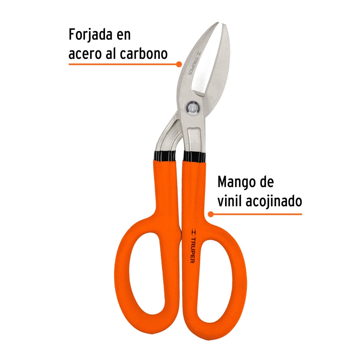Tijera para hojalatero 10´´ angulada, Truper2