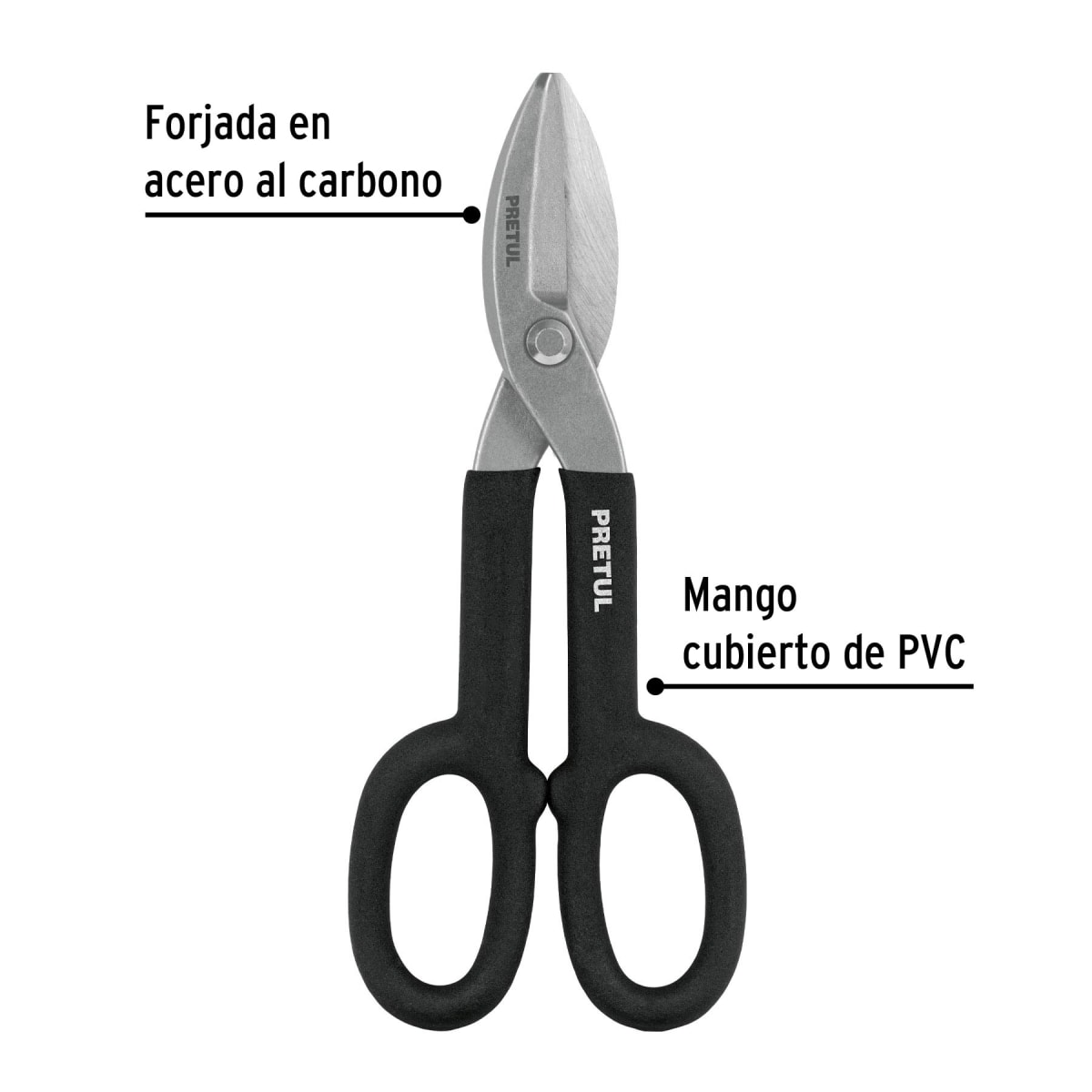 Tijera para hojalatero 10´´, Pretul2