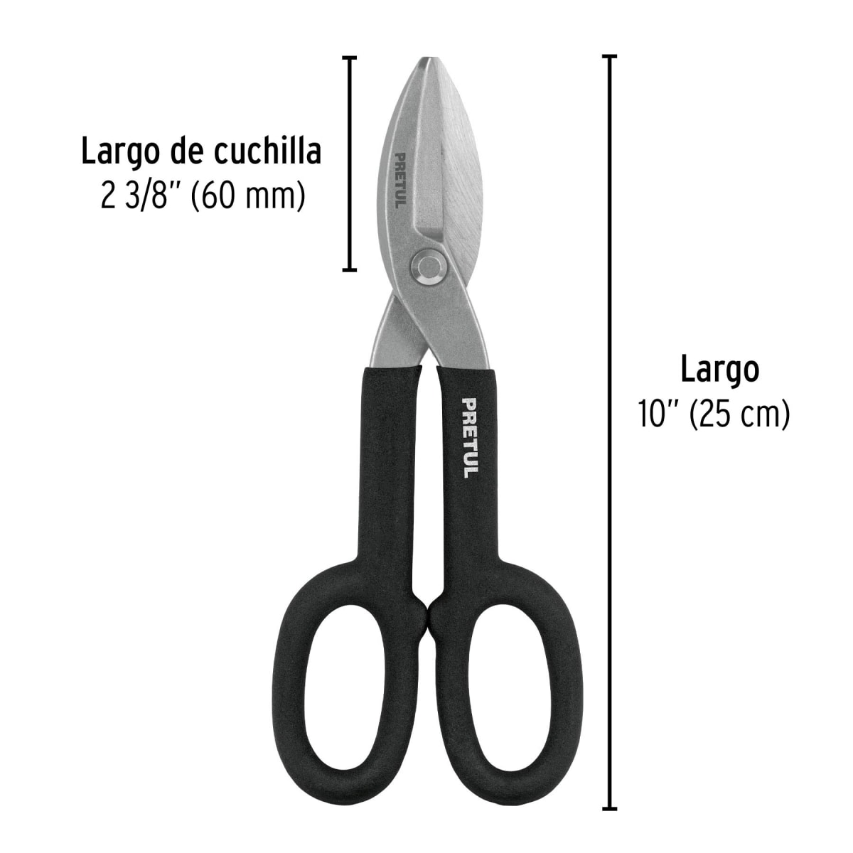Tijera para hojalatero 10´´, Pretul3