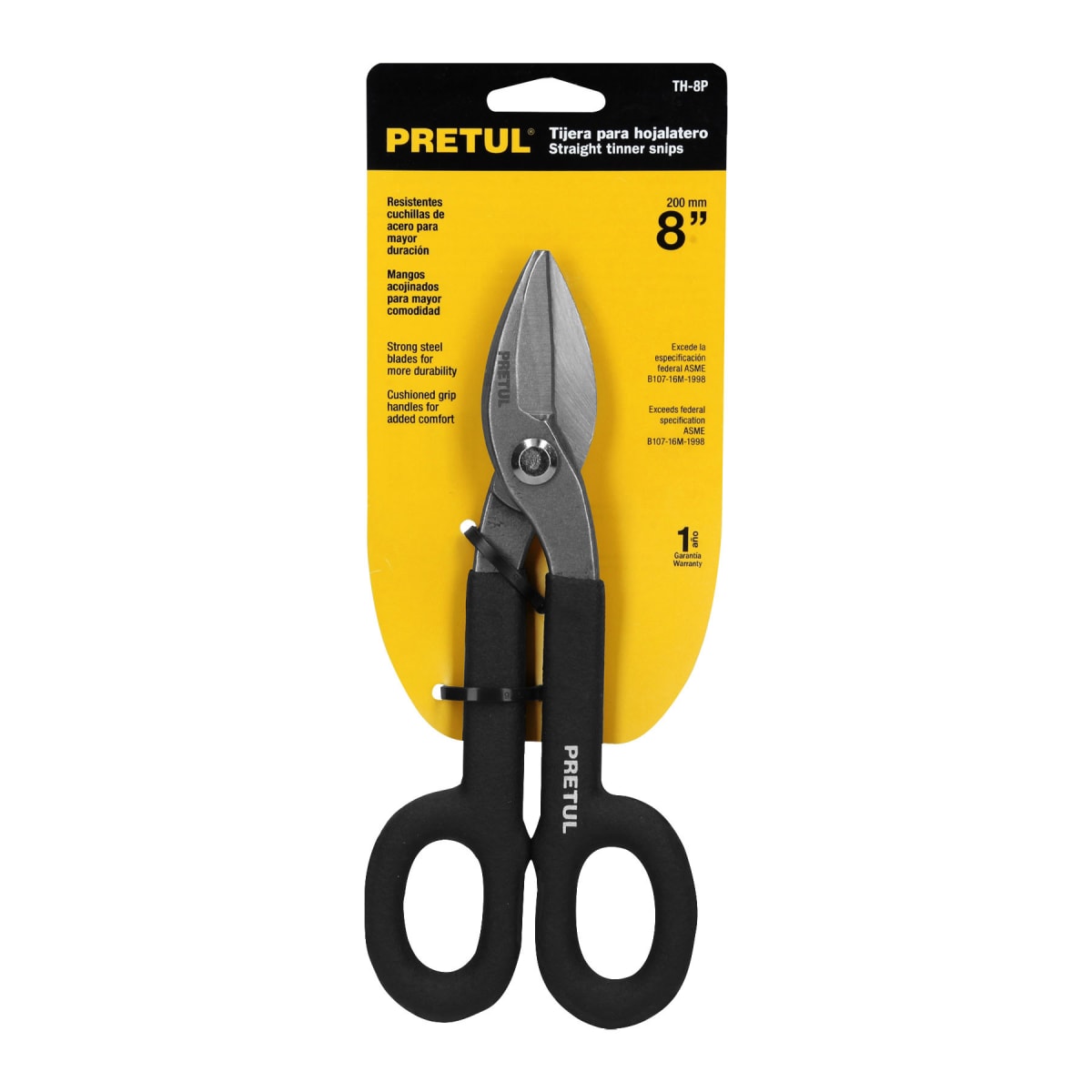 Tijera para hojalatero 8''. pretul4