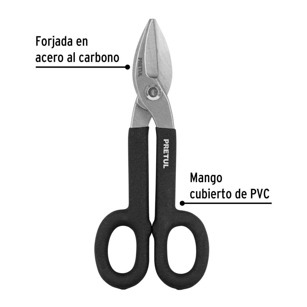 Tijera para hojalatero 8''. pretul2