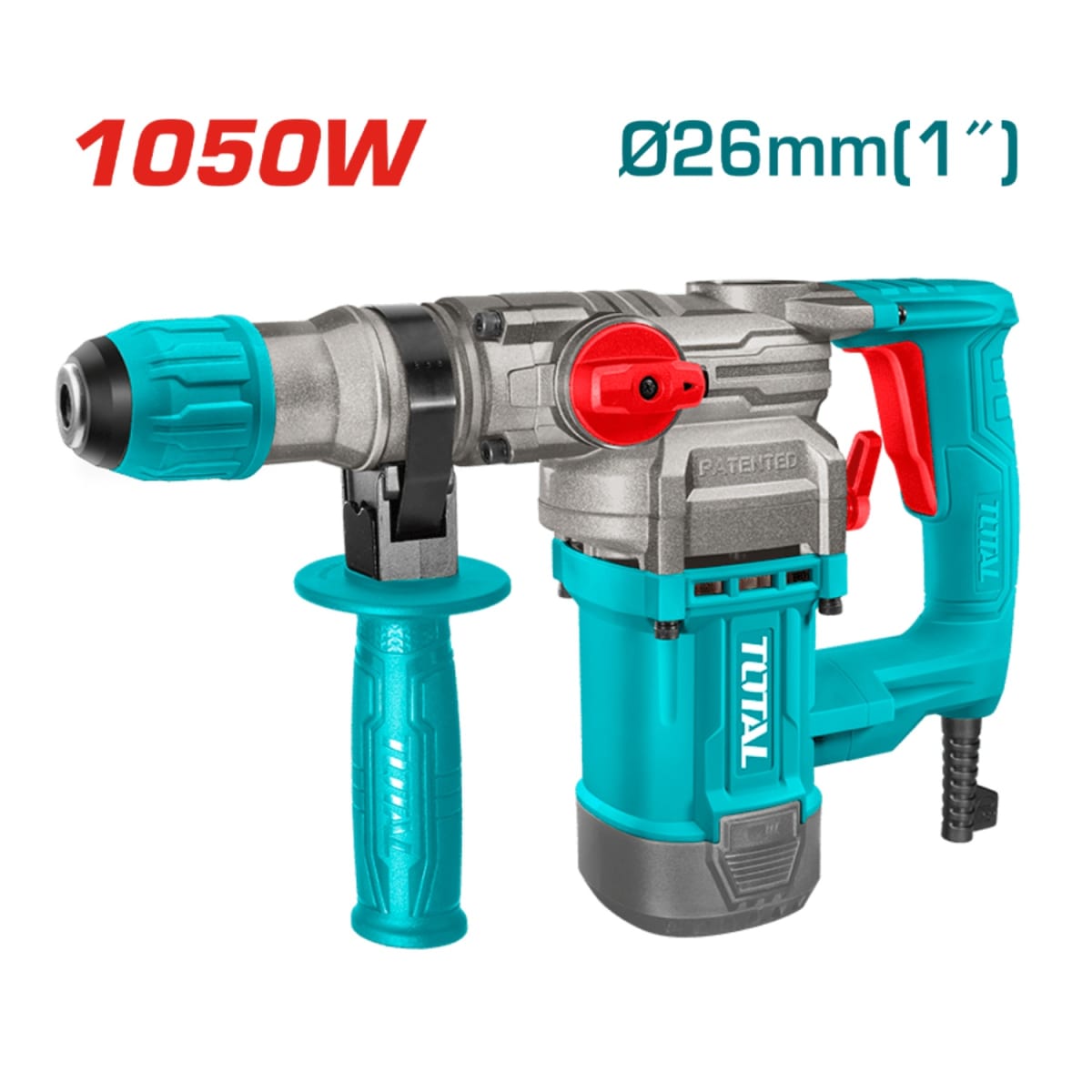Rotomartillo SDS Plus 1050w 4.5J industrial Total3