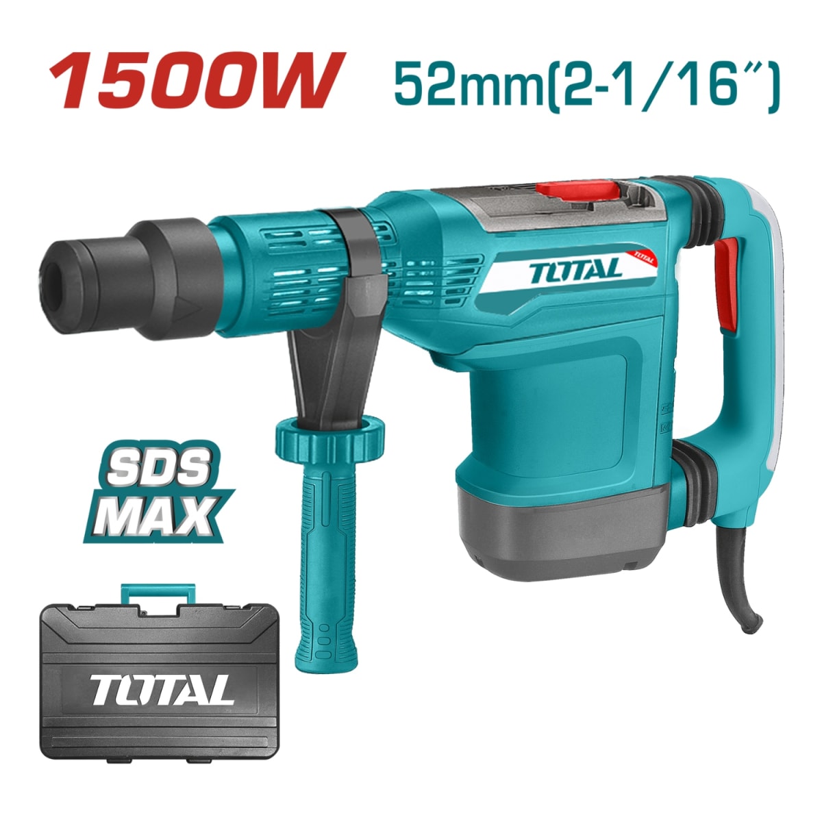 Rotomartillo SDS Max velocidad variable 1500w 2-15J Total2