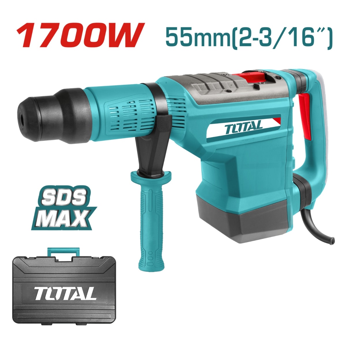 Rotomartillo SDS Max velocidad variable 1500w 5-19J Total2