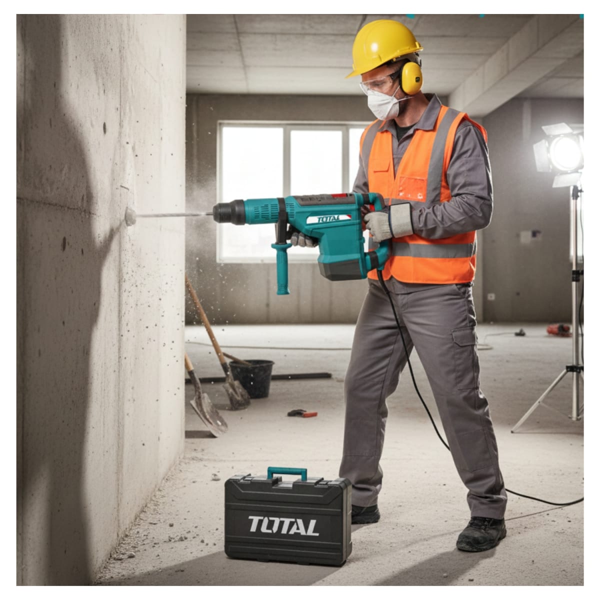 Rotomartillo SDS Max velocidad variable 1500w 5-19J Total3