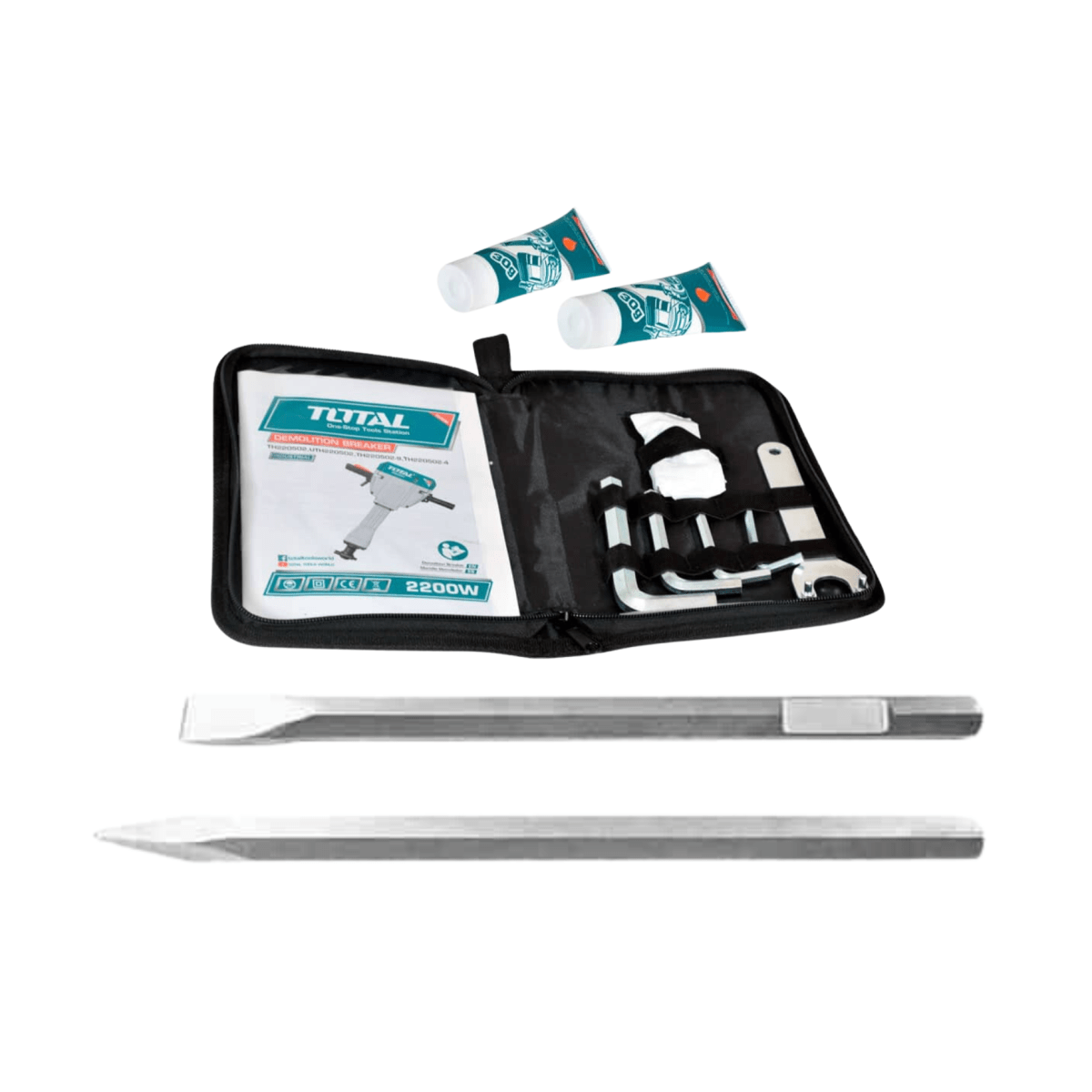 Demoledor hex 2200w 75 Joules 30Kg Industrial Total3