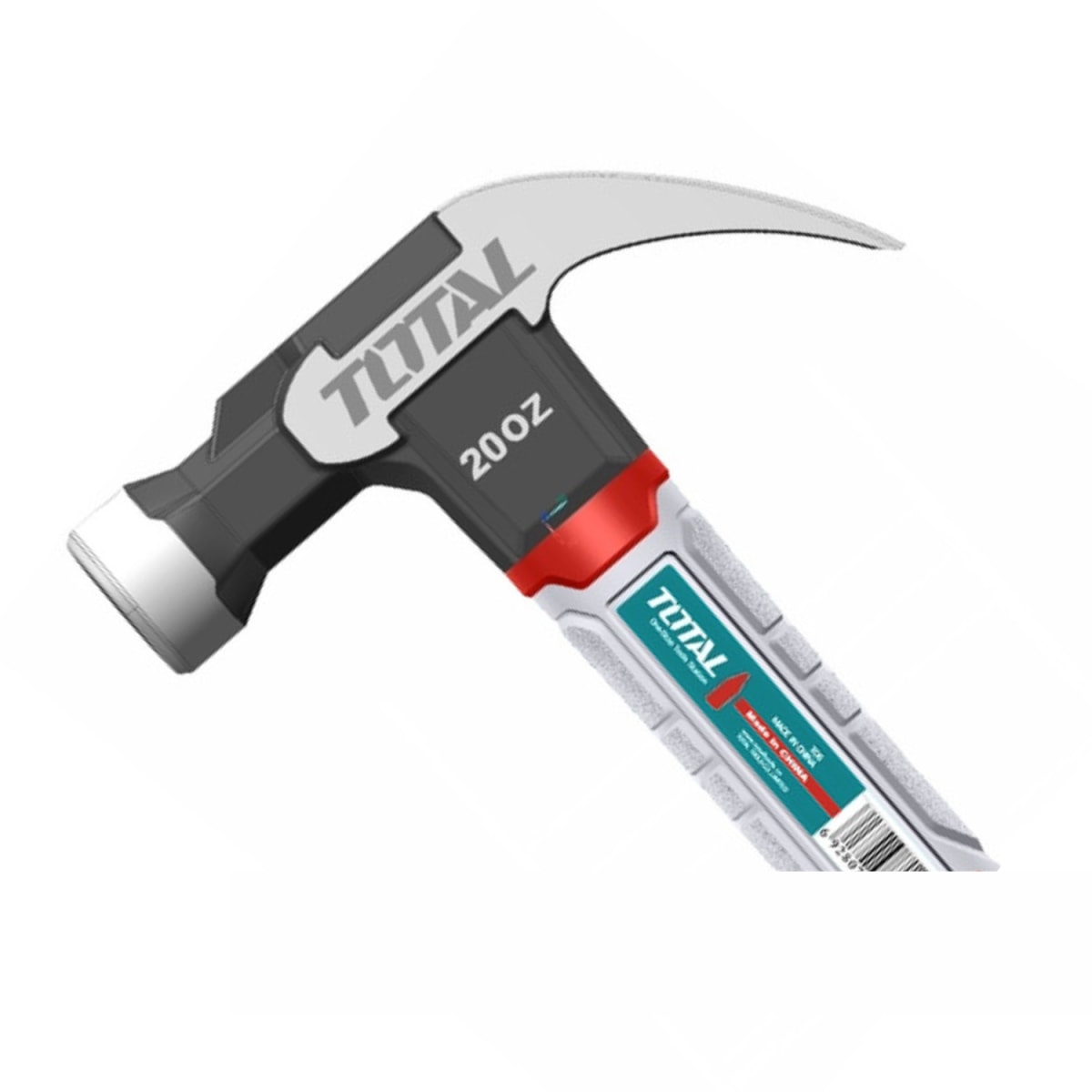 Martillo de Uña Mango Fibra de Vidrio 20oz Industrial Total2