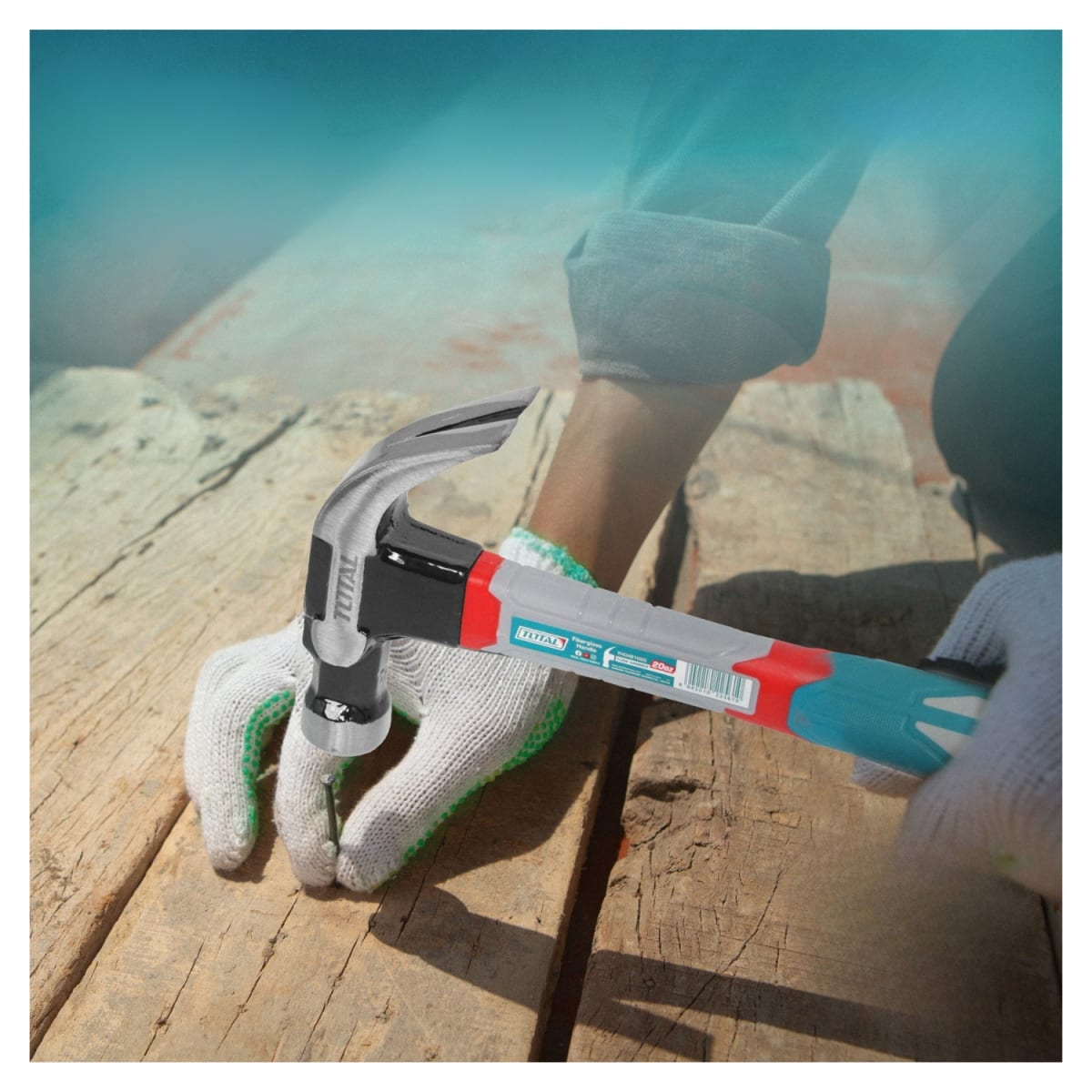 Martillo de Uña Mango Fibra de Vidrio 20oz Industrial Total5